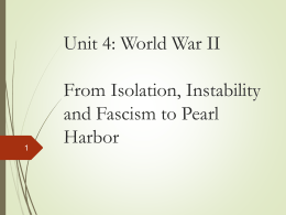 Ch. 16- World War Looms
