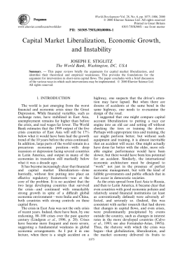 Capital Market Liberalization, Economic Growth, and Instability