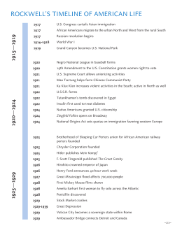 ROCKWELL`S TIMELINE OF AMERICAN LIFE