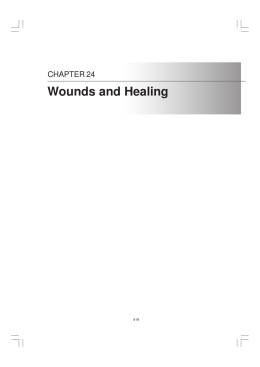 Wounds and Healing - campbellteaching.co.uk