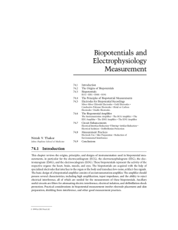 Biopotentials and Electrophysiology Measurement