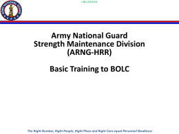 Army National Guard Strength Maintenance Division (ARNG