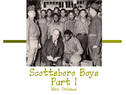 Scottsboro Boys - Student Moodle