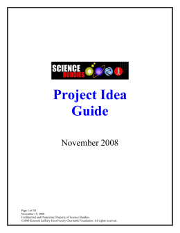 Project Idea Guide