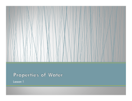 Properties of Water PowerPoint