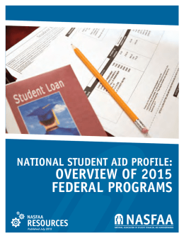 National Student Aid Profile: Overview of 2015 Federal