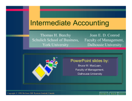 Intermediate Accounting - McGraw