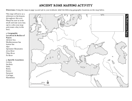 ancient rome mapping activity