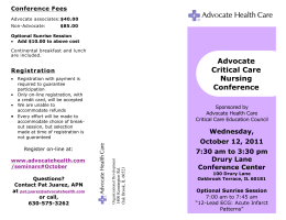 Advocate Critical Care Nursing Conference
