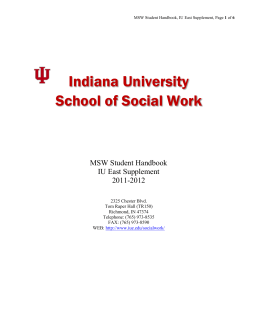 Indiana University School of Social Work