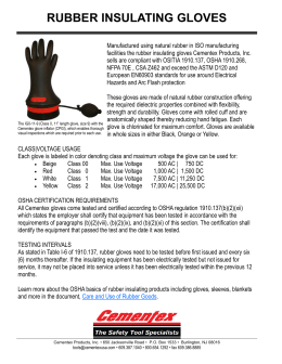 rubber insulating gloves