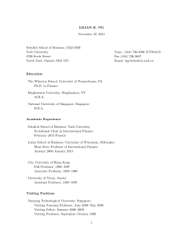 LNg resume_2015Nov - Schulich School of Business