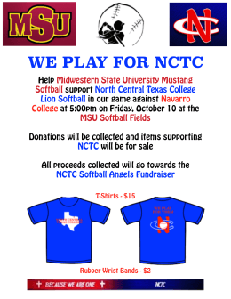NCTC Flier - Midwestern State University