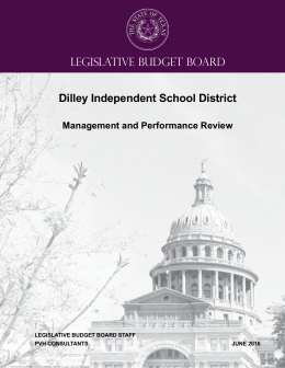 Dilley ISD School Performance Review