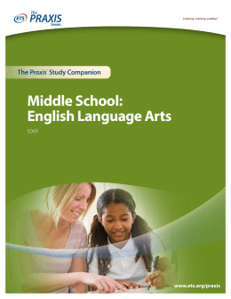 Middle School: English Language Arts