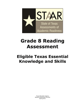 STAAR Reading Assessment