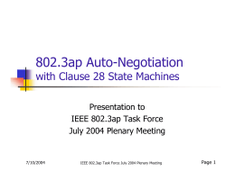 802.3ap Auto-Negotiation