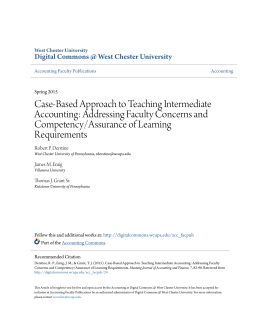 Case-Based Approach to Teaching Intermediate Accounting
