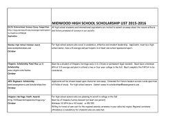 Scholarship List - Midwood High School at Brooklyn College
