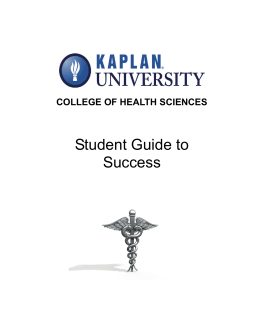 Student Guide To Success
