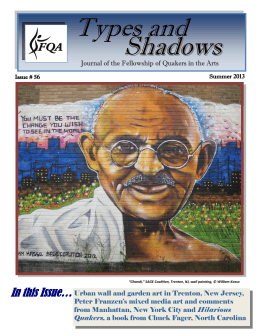 Issue #56 Summer 2013 - Fellowship of Quakers in the Arts