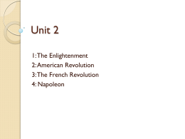 Chapter 5: The Enlightenment and the American Revolution