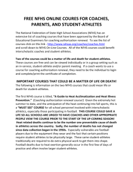 free nfhs online coures for coaches, parents, and student