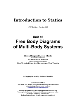 Free Body Diagrams of Multi-Body Systems