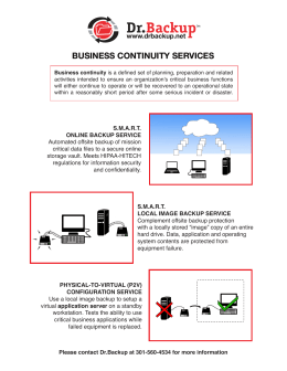 business continuity services