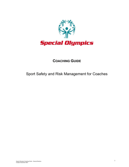 Sport Safety and Risk Management for Coaches