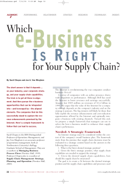 e-Business IS RIGHT - Kellogg School of Management