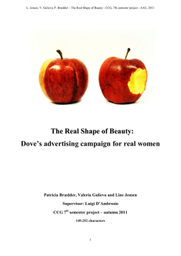 The Real Shape of Beauty: Dove`s advertising campaign for