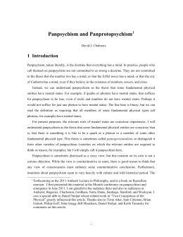 Panpsychism and Panprotopsychism