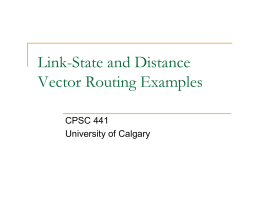 Link-State and Distance Vector Routing Examples