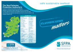 Classification Matters - The Sea