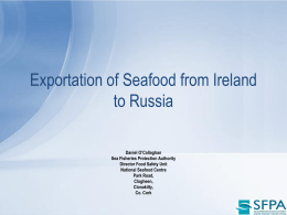 Exportation of Seafood from Ireland