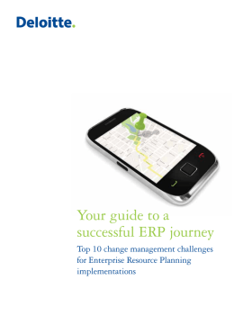 Your guide to a successful ERP journey