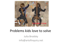 Problems kids love to solve