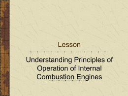 Lesson Understanding Principles of Operation of Internal