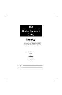IC3 Global Standard (GS3)