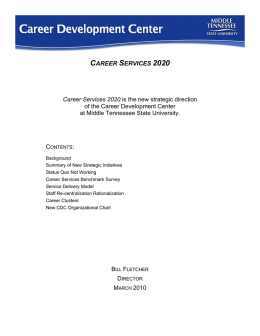 career services 2020 - Middle Tennessee State University