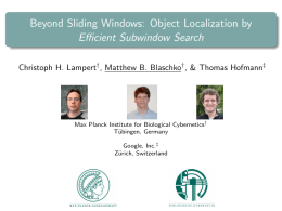 Beyond Sliding Windows: Object Localization by Efficient