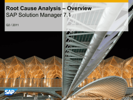 Technical Operations SAP Solution Manager 7.1