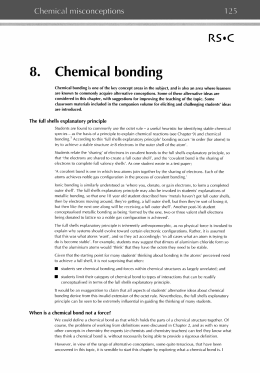 8. Chemical bonding