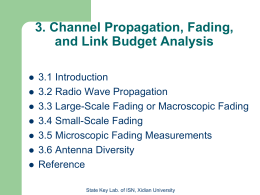 3. Channel Propagation, Fading, and Link Budget Analysis