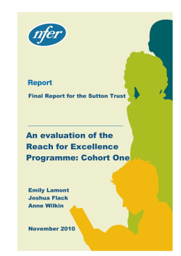 An Evaluation of the Reach for Excellence Programme