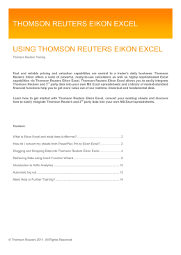External_Eikon Excel_participant guide_v3