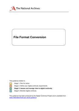 File format conversion - The National Archives