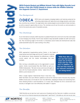 DECA Protects Student and Affiliate Schools` Data with Higher