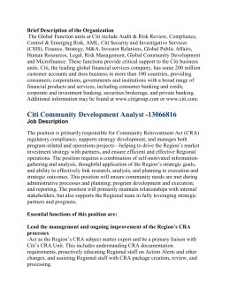Community Development Analyst